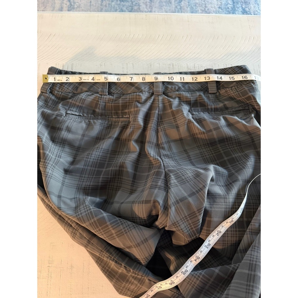 Nike Golf Women's Dri-FIT Plaid Pants Size 10 Grey Black Modern Rise - Picture 7 of 9